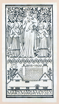 Bookplate illustrated on back cover of book